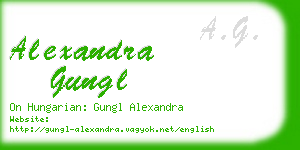 alexandra gungl business card